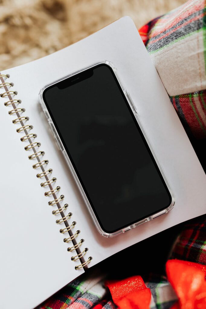 Smartphone screen for Christmas